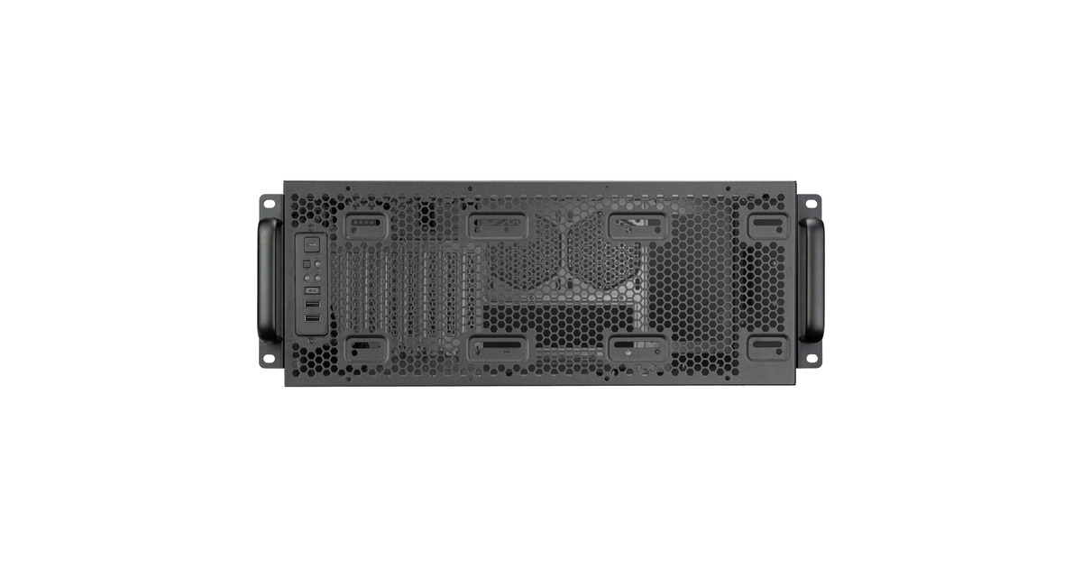 SilverStoneRM4A rack behuizing  (Zwart | 4U | USB-C)