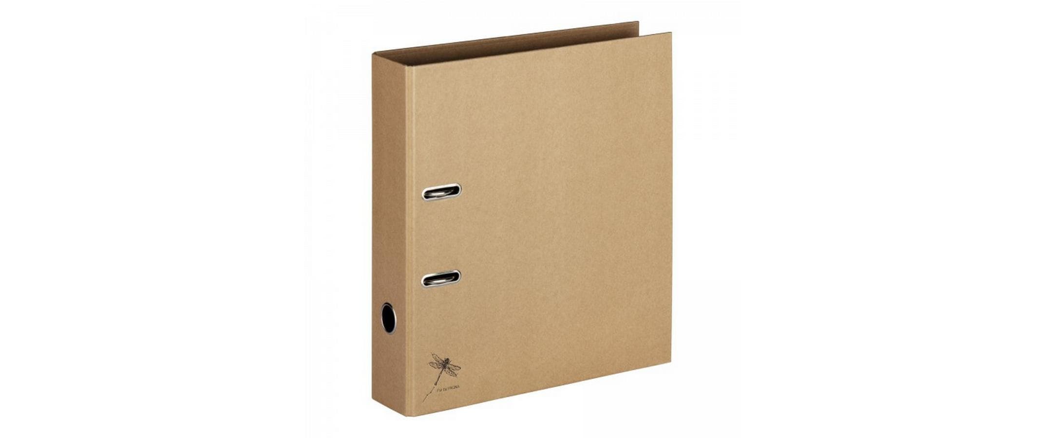 Ordner Pur A4 7.5 cm, BraunKraftpapier Ordner aus 100% Frischfaser – Biologisch abbaubar