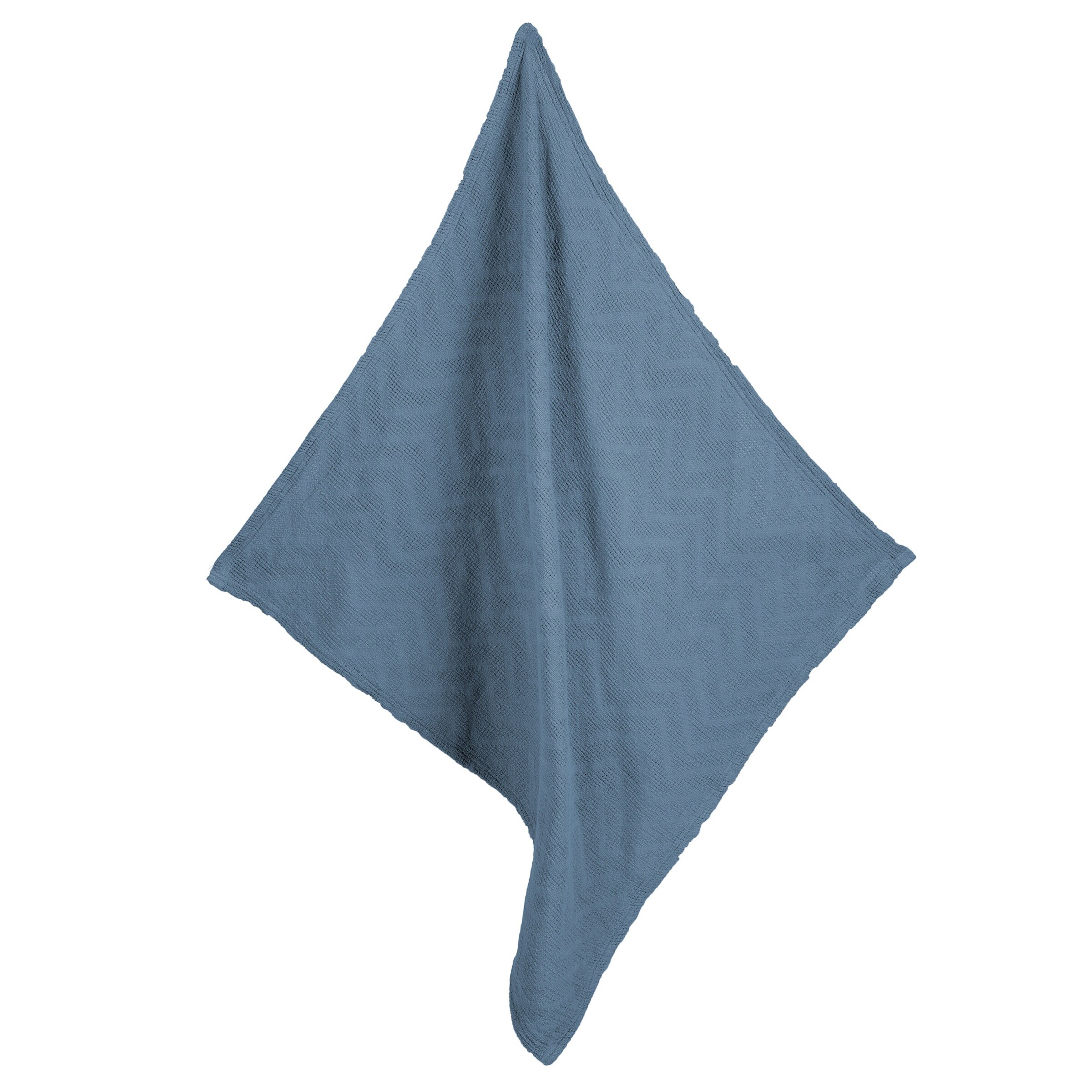 roba Decke in Strickoptik 'Seashells' indigo