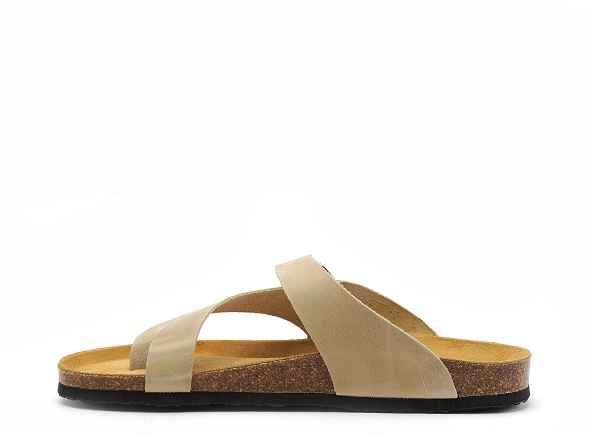 Plakton mules et sabots plats femme barbados 186228 beige