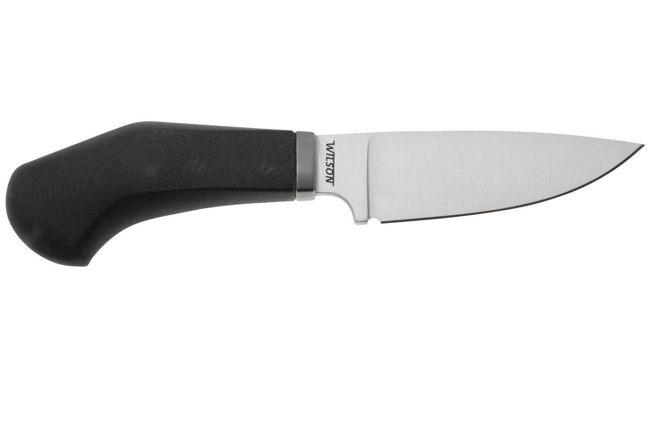 LionSteel Willy WL1-GBK, M390 Droppoint Black G10, vaststaand mes