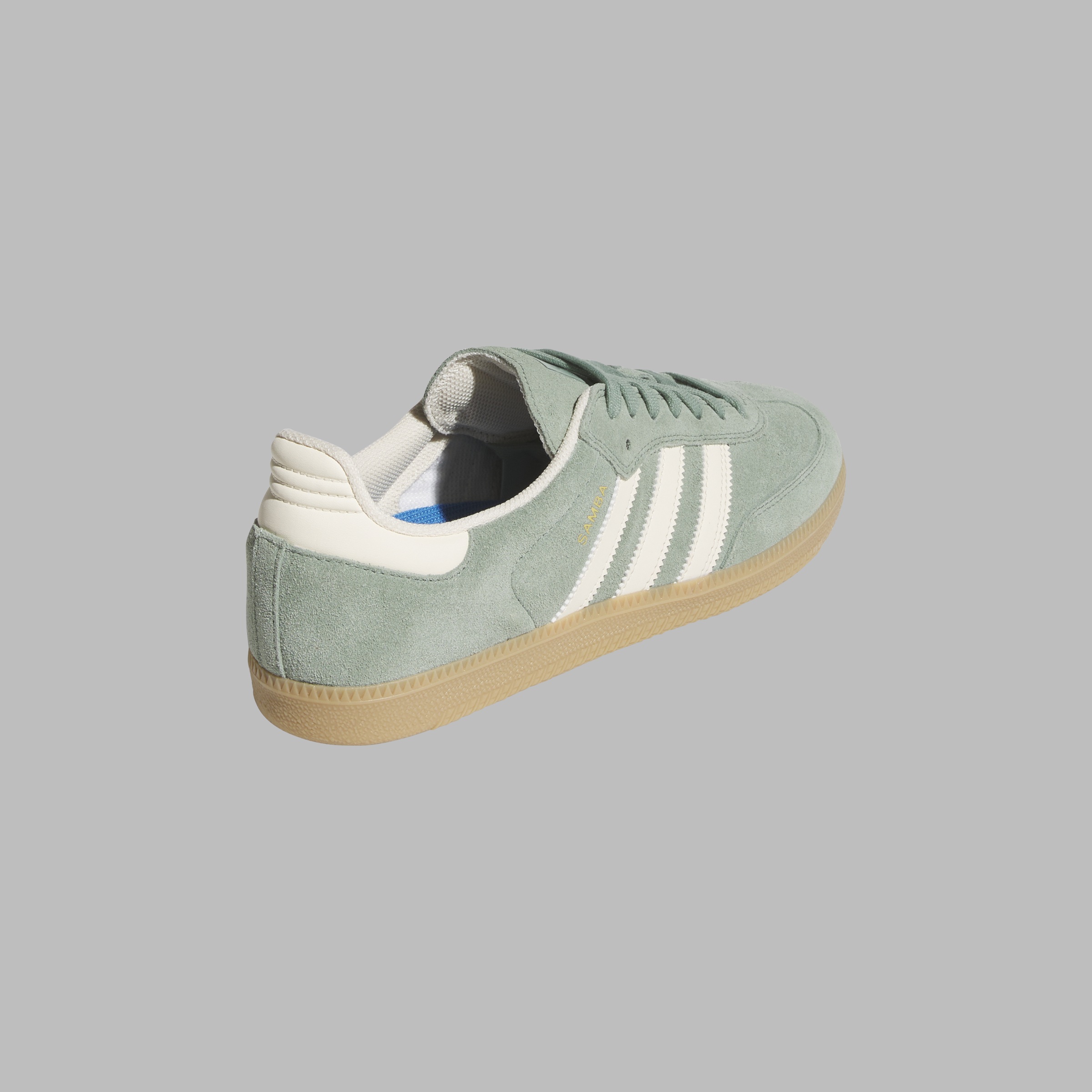 Adidas Skateboarding Samba ADV Silver Green Wonder White Gold Metallic 6 US / 38.5 EU