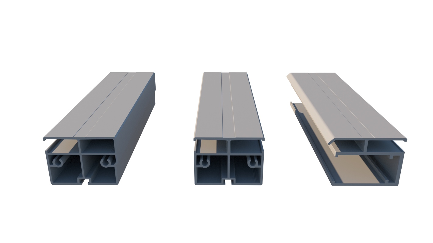 Abri de piscine horizon pour les modèles 7,20x4,20 m - bas58, bas758 - polycarbonate alvéolaire 8 mm - couleur ral7016 graphite