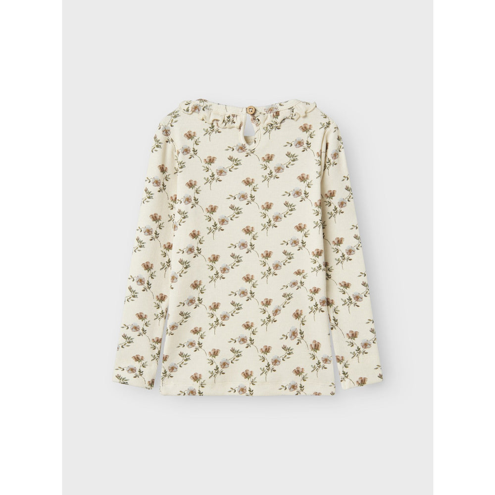 Køb Lil'Atelier Turtledove Flowers Gavo Els Slim Bluse