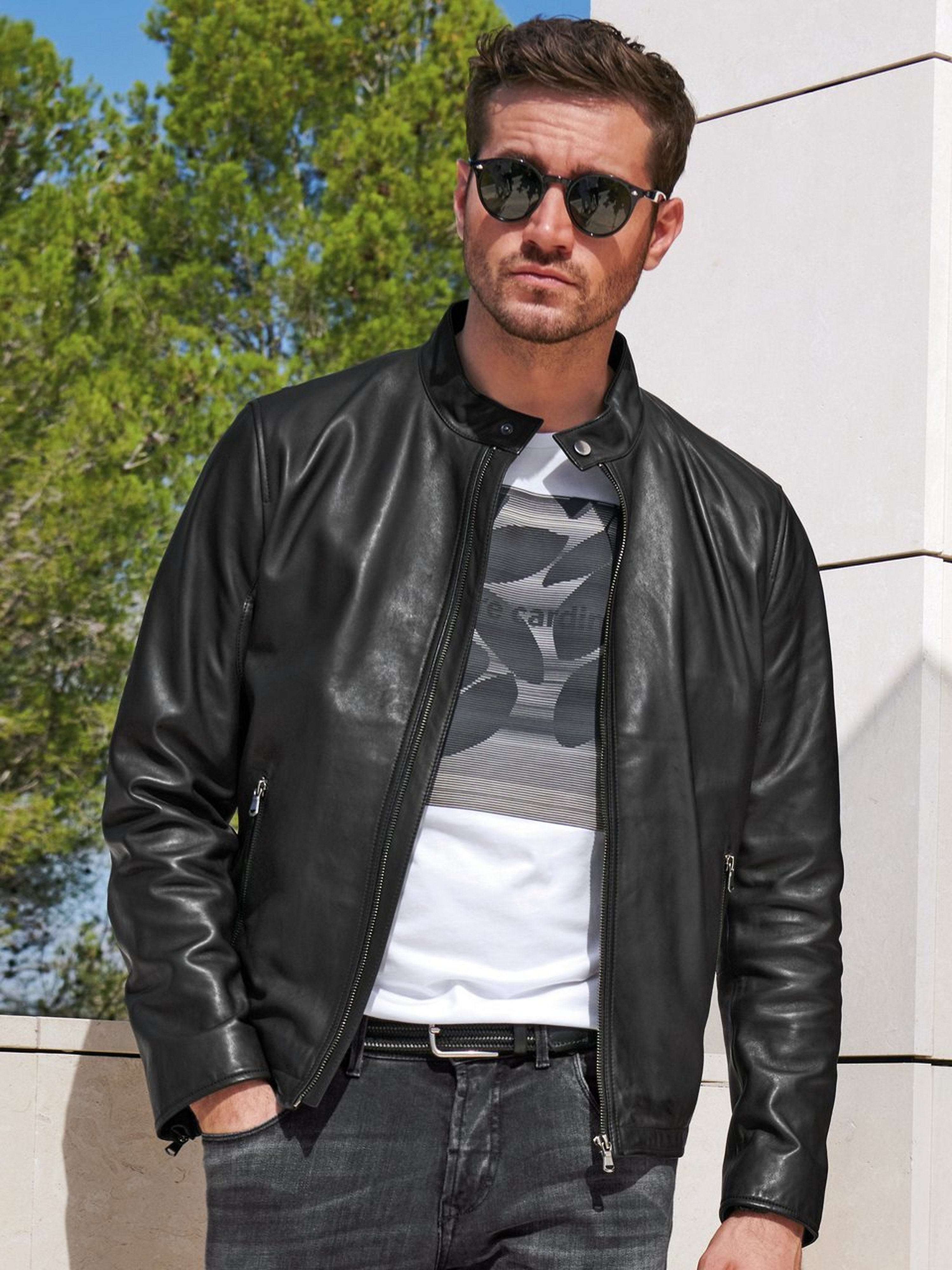 Lederjacke