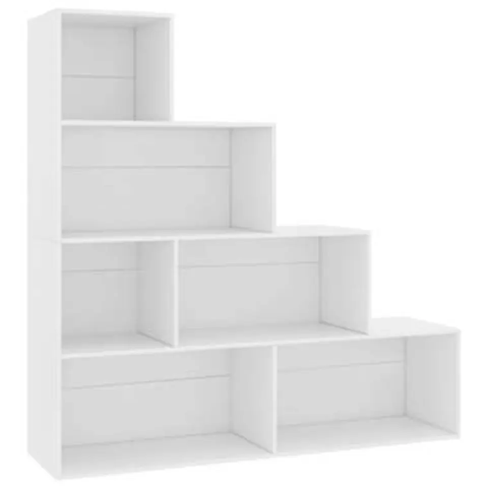 vidaXL - Boekenkast - Wit - Bewerkt hout