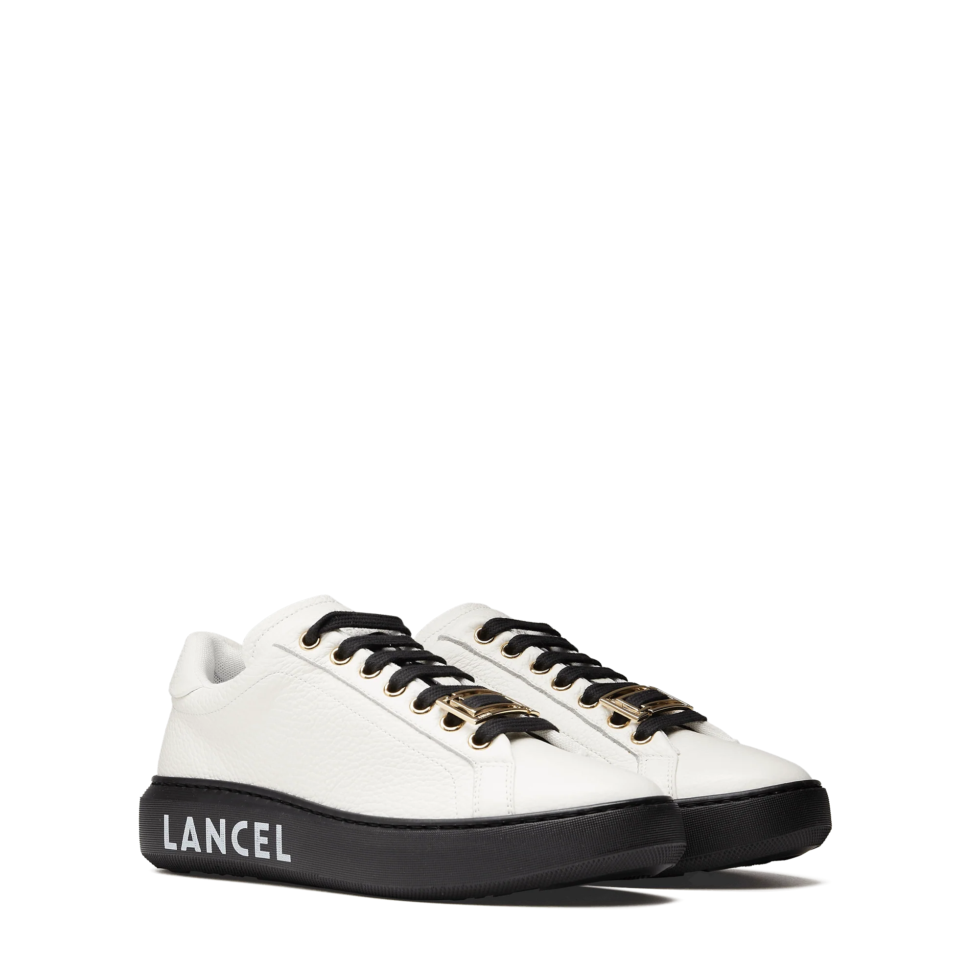 Baskets Signature de Lancel-Noir/Neige