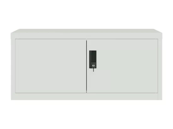 Classeur gris clair 90x40x130 cm acier