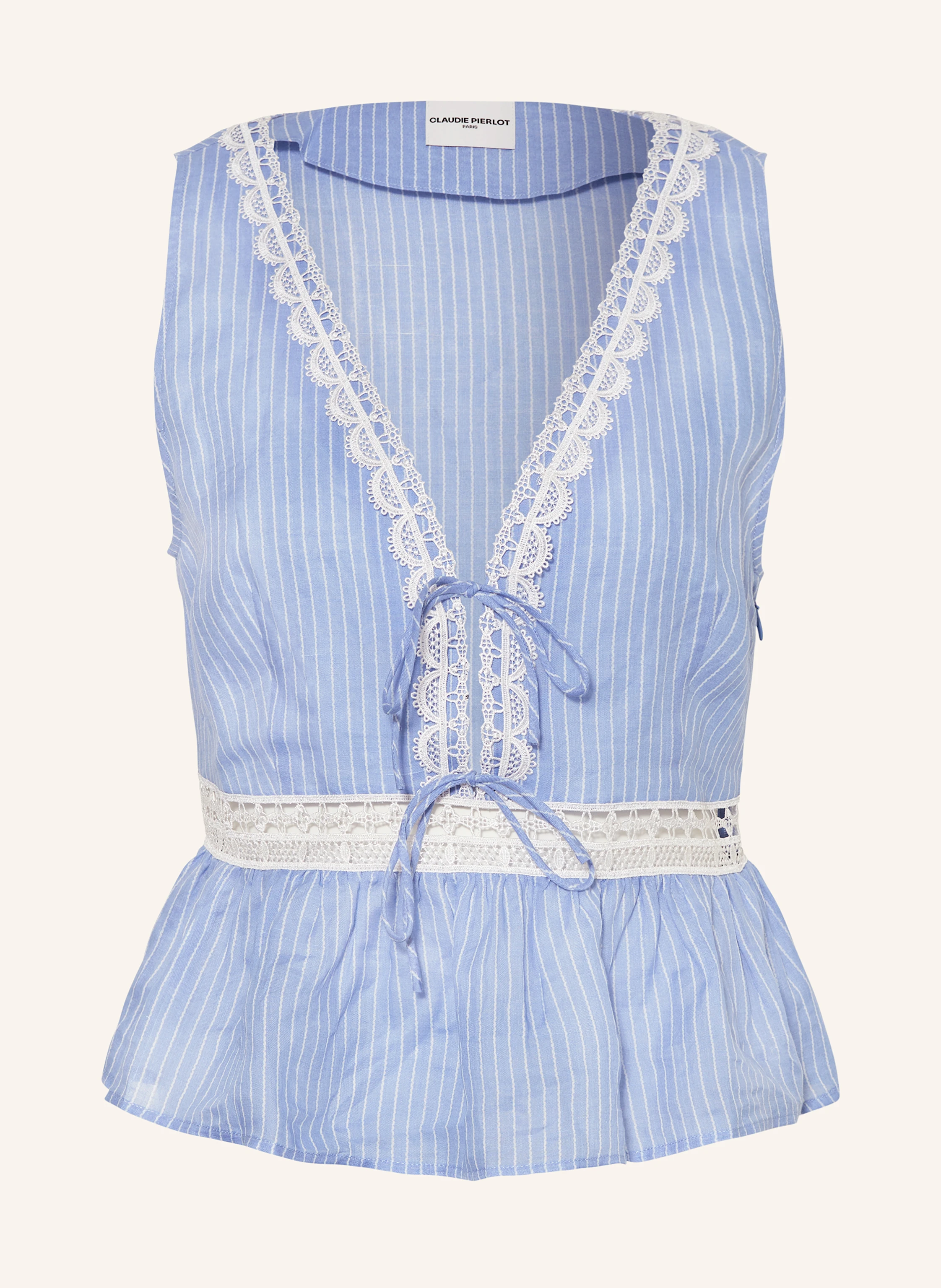 CLAUDIE PIERLOT Blusentop mit Spitze