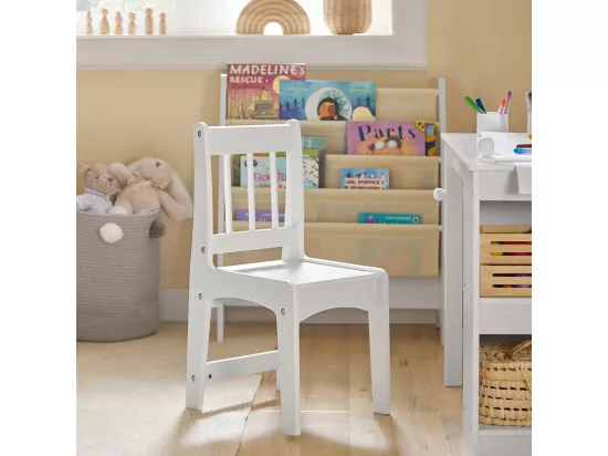 Ensemble Table et Chaise Enfant avec 2 étagères, KMB60-W