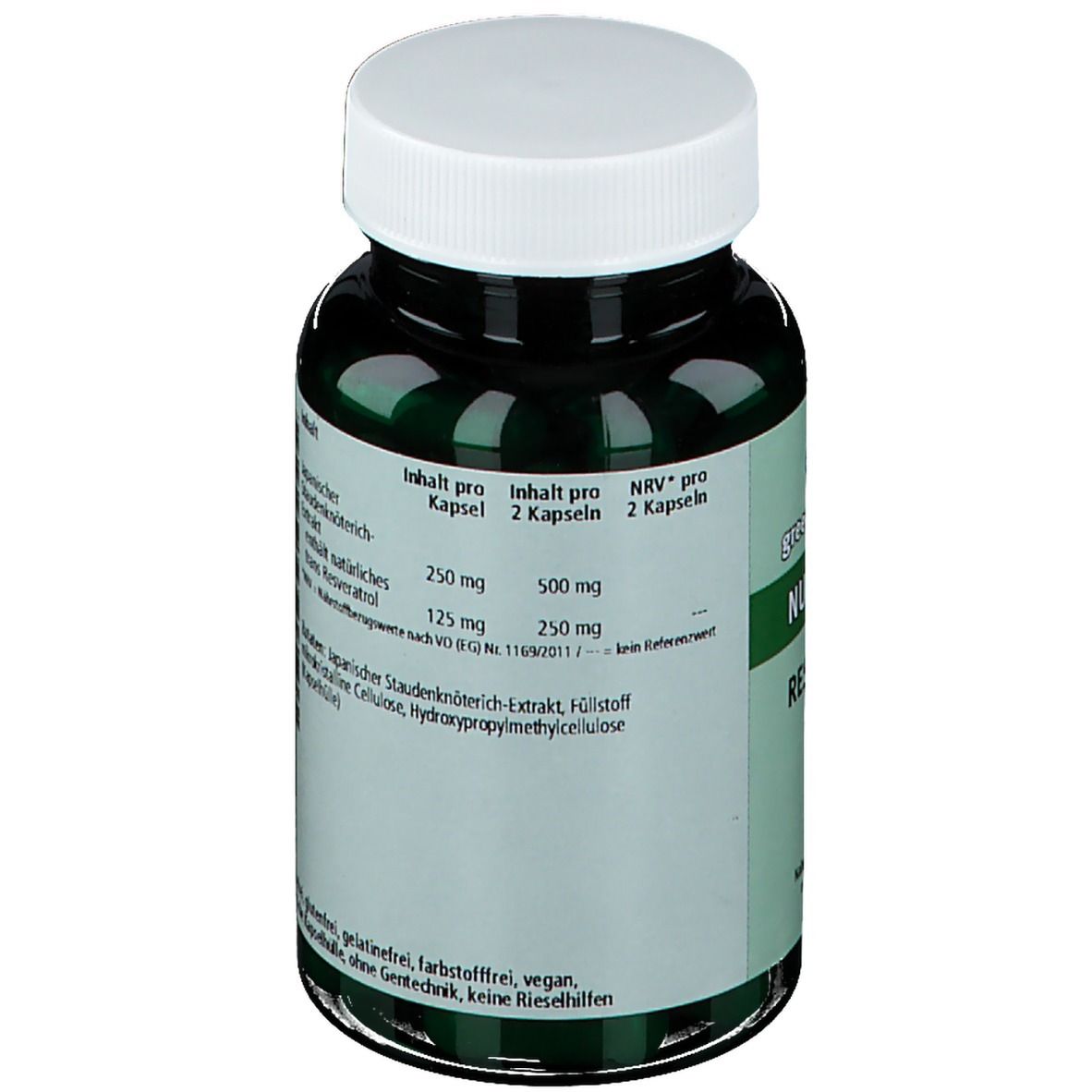 green line NUTRITHEKE Resveratrol 127