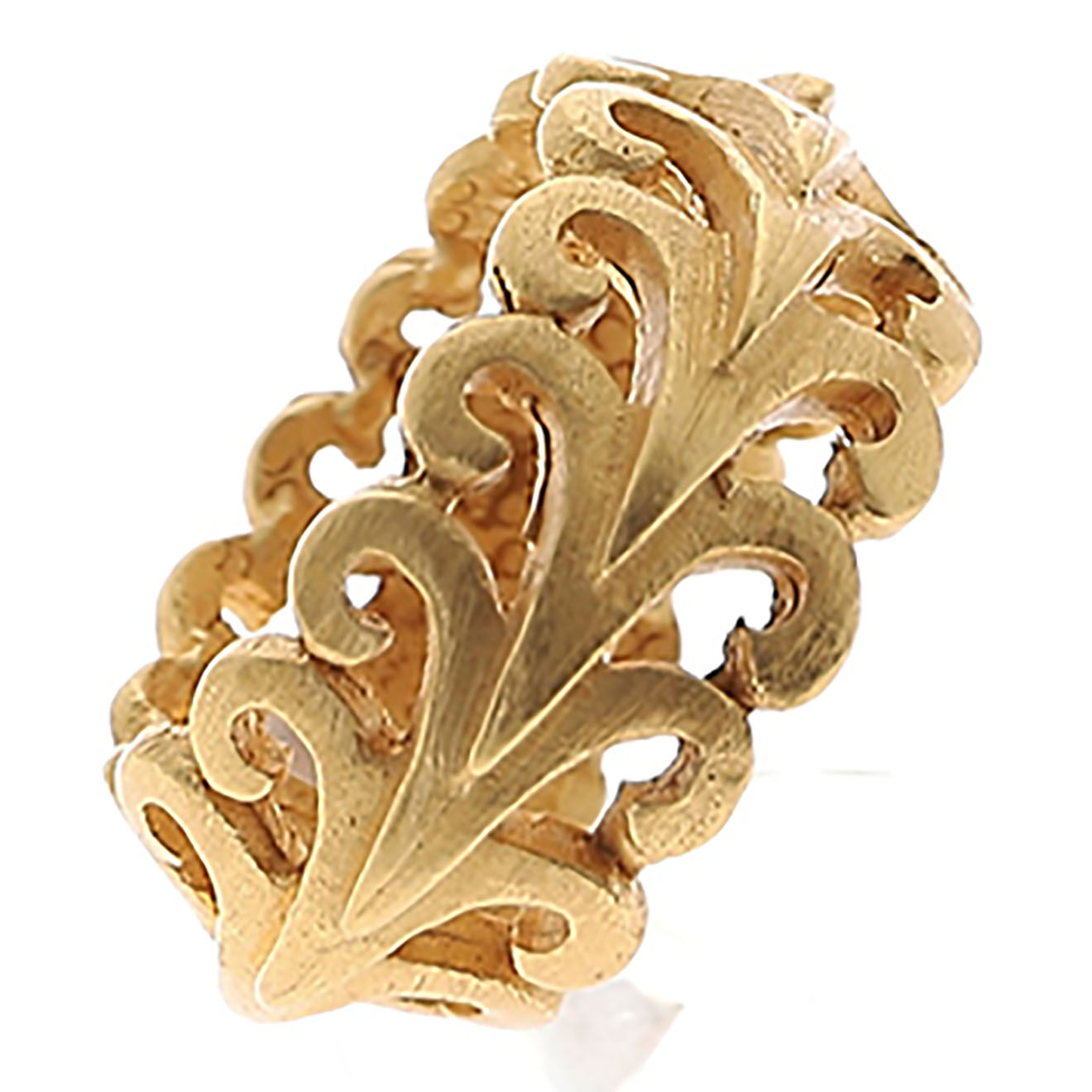 Saint Laurent Bague Vintage en Métal dorée - Très bon état