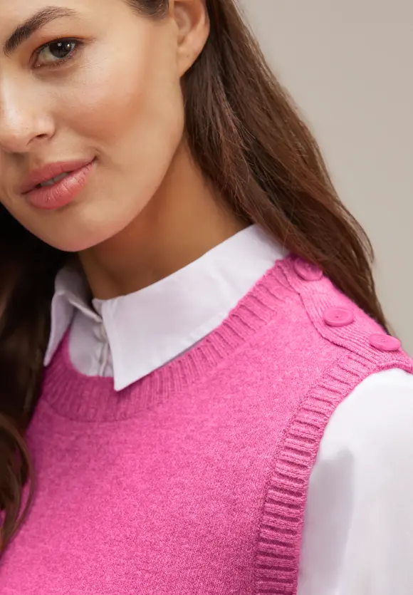 Feinstrick Pullunder - cozy pink melange