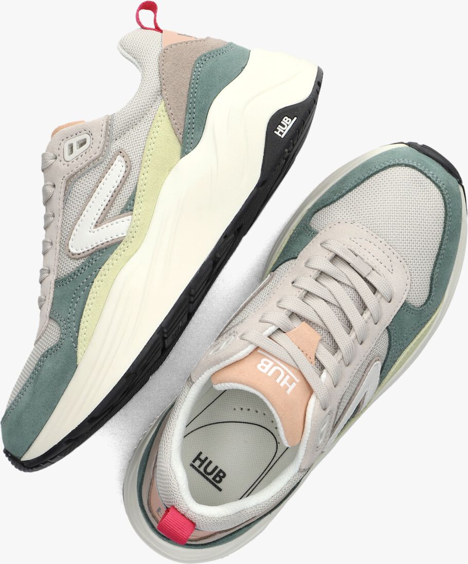 HUB beige hub lage sneakers glide-z