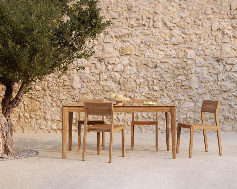 Ethnicraft Bok tuintafel 162x80 teak naturel