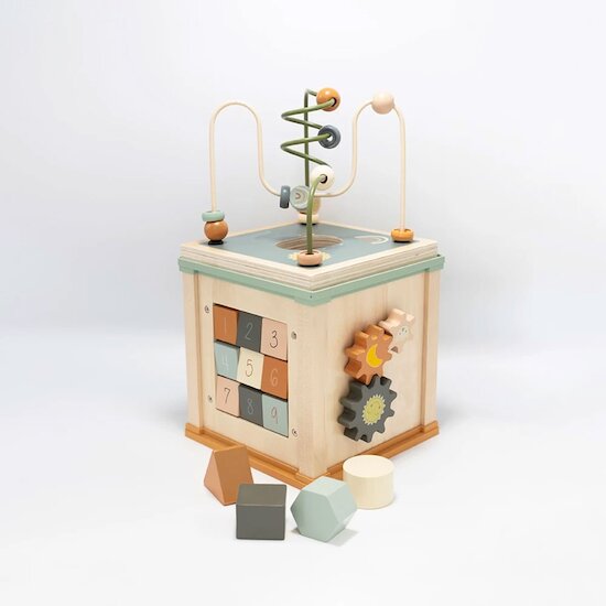 Cube d'activités en bois 5 en 1 - labellisé FSC®   de               Trois Kilos Sept