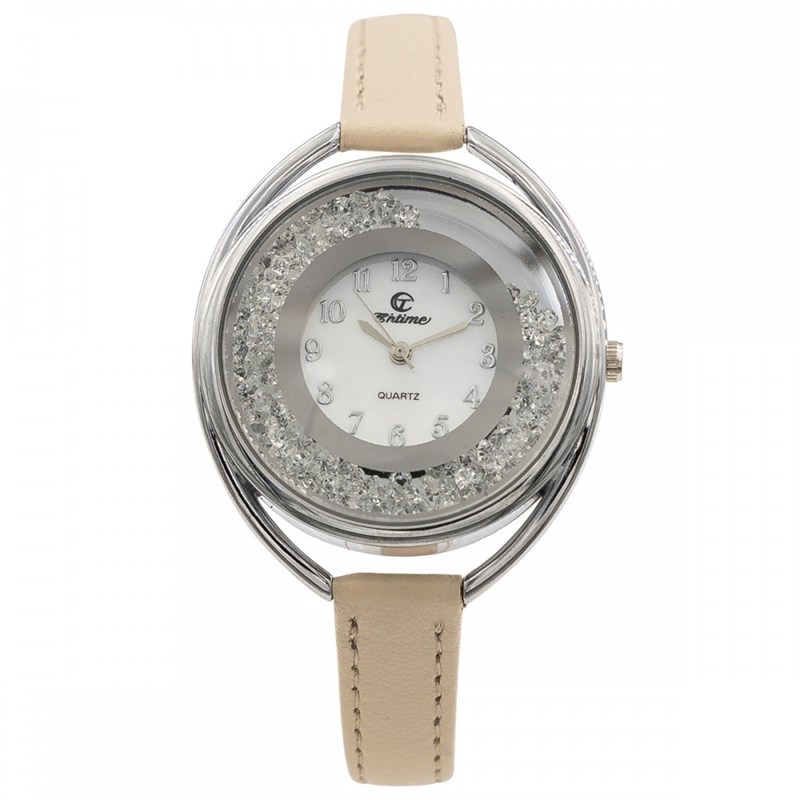 Montre Femme CHTIME bracelet Cuir Blanc