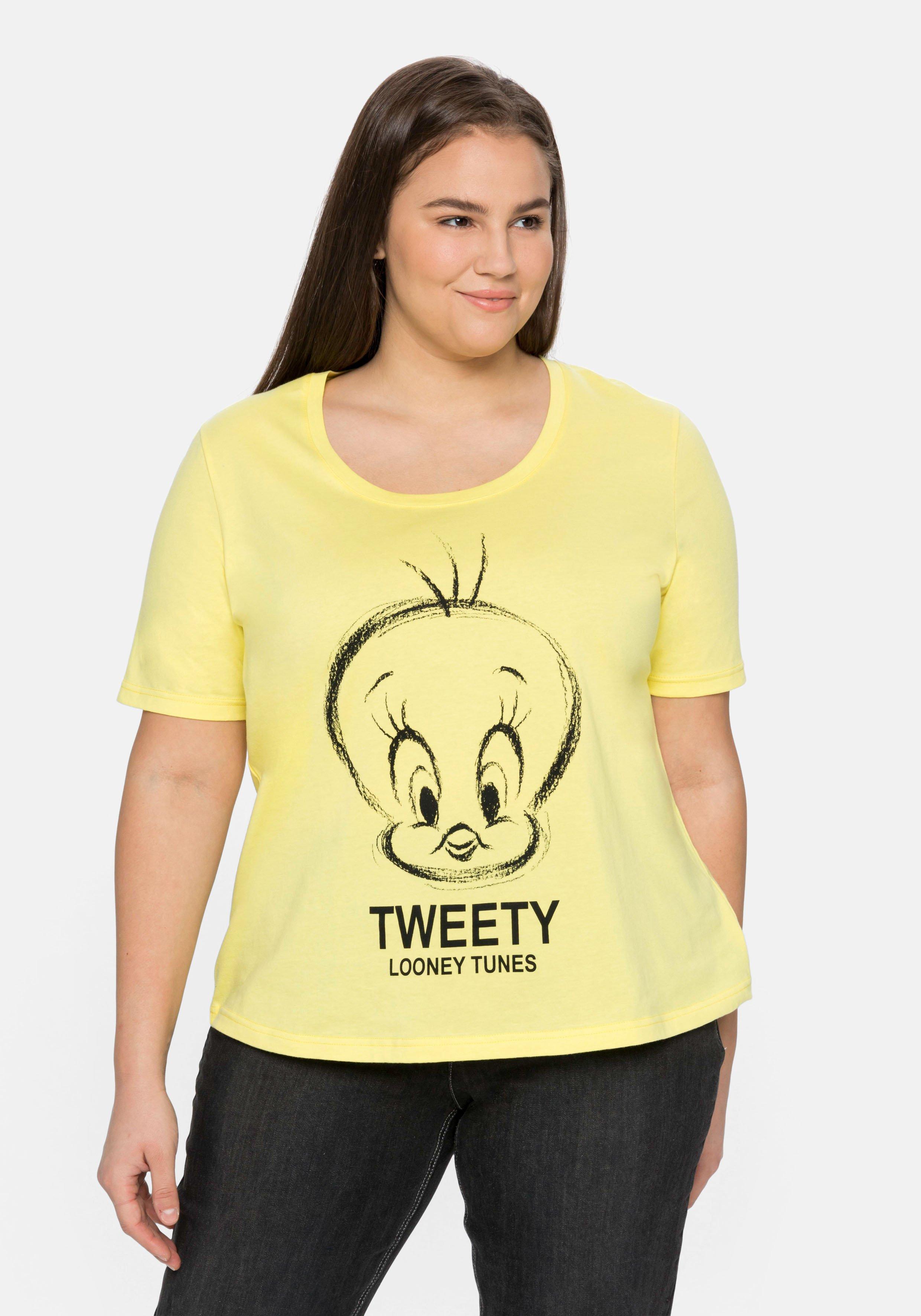 T-Shirt mit Comic-Druck und Rundhalsausschnitt