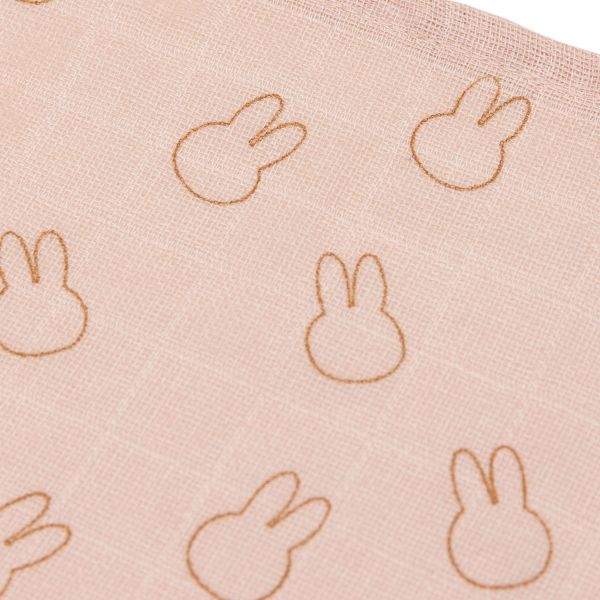 Jollein Miffy Silhouettes Small Multidoek - 3 Pack - 70 x 70 cm - Hydrofiel - Wild Rose