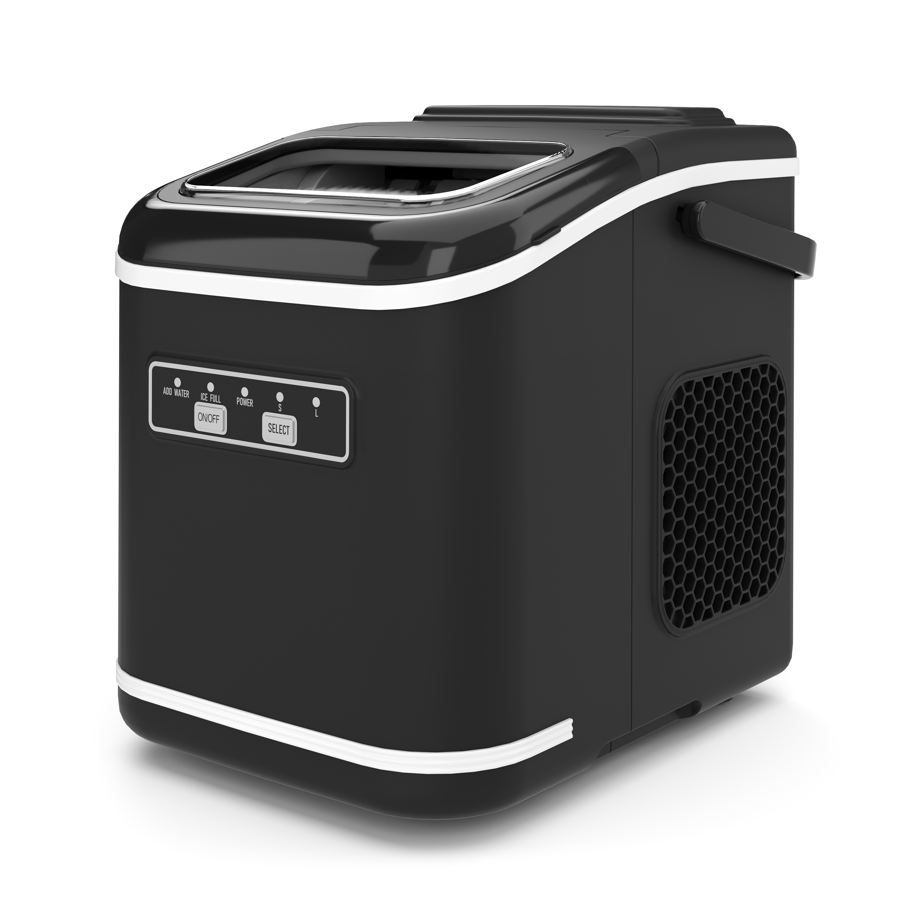 Eiswürfelmaschine VITER schwarz 1.4L - 12 kg / 24 h