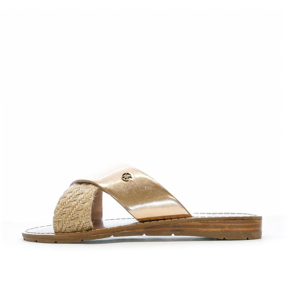 Chattawak Claquettes Croisées Rose Gold Femme Chattawak Brana