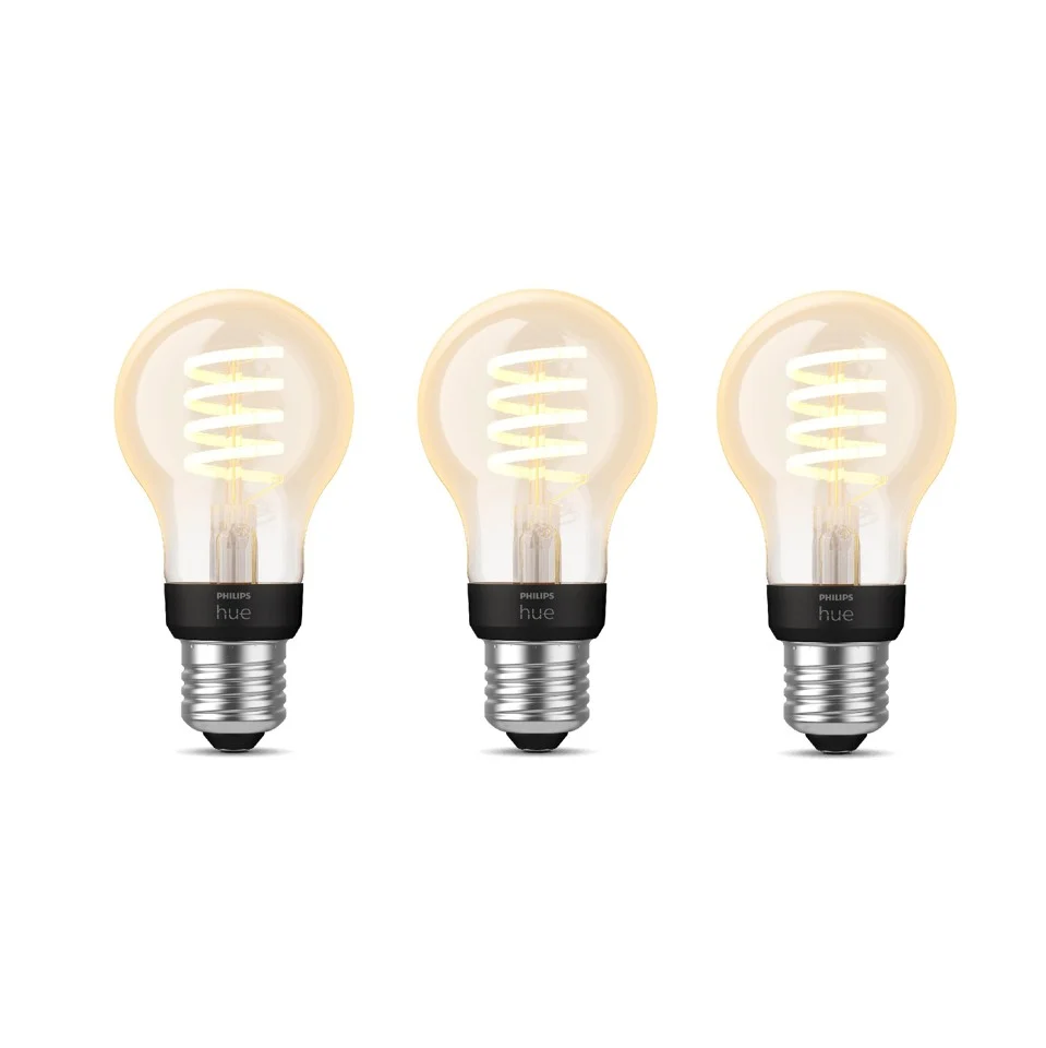 Philips Hue - 3x E27 Filament A60 - White Ambiance - Bundle