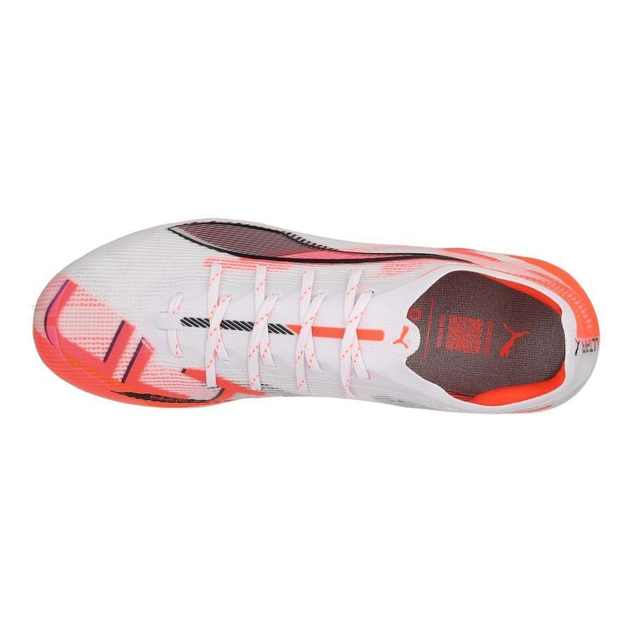 PUMA Ultra 5 Ultimate MG Unlimited - Blanc/Noir/Glowing Red