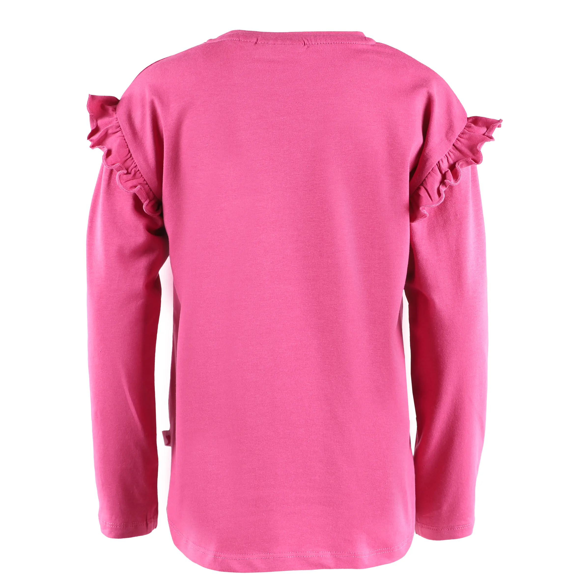 Mädchen Langarmshirt mit Print und Glitzersteinchen