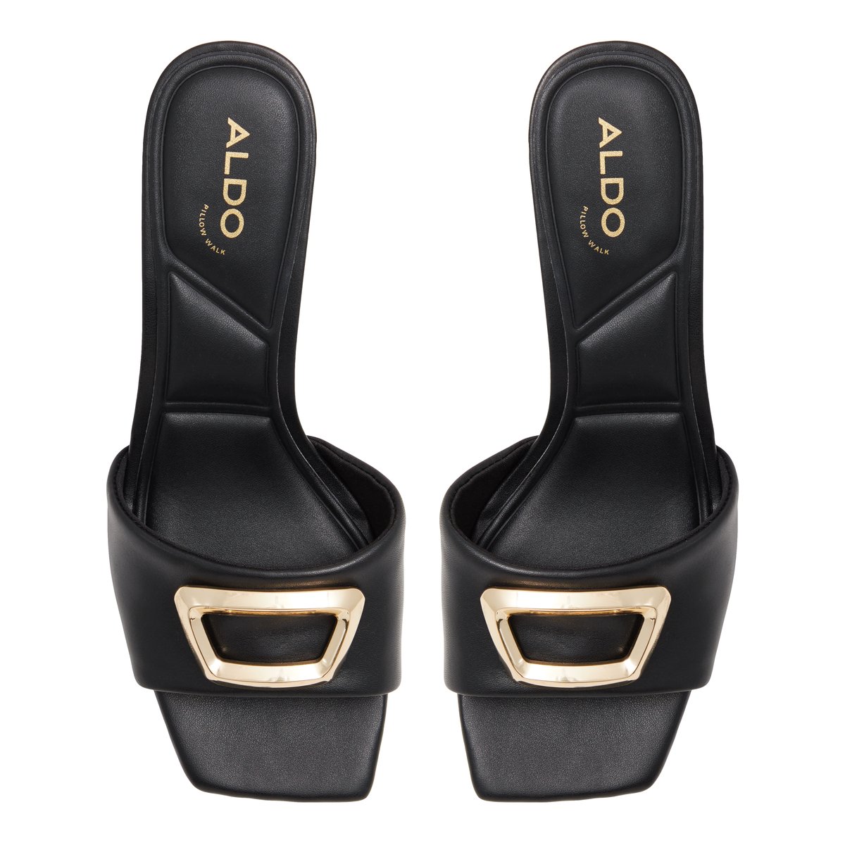 ALDO-Thelma-l-Mules Sandales - Mini talon - Noir
