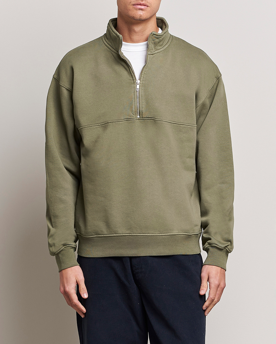 Colorful Standard Classic Organic Half-Zip Dusty Olive