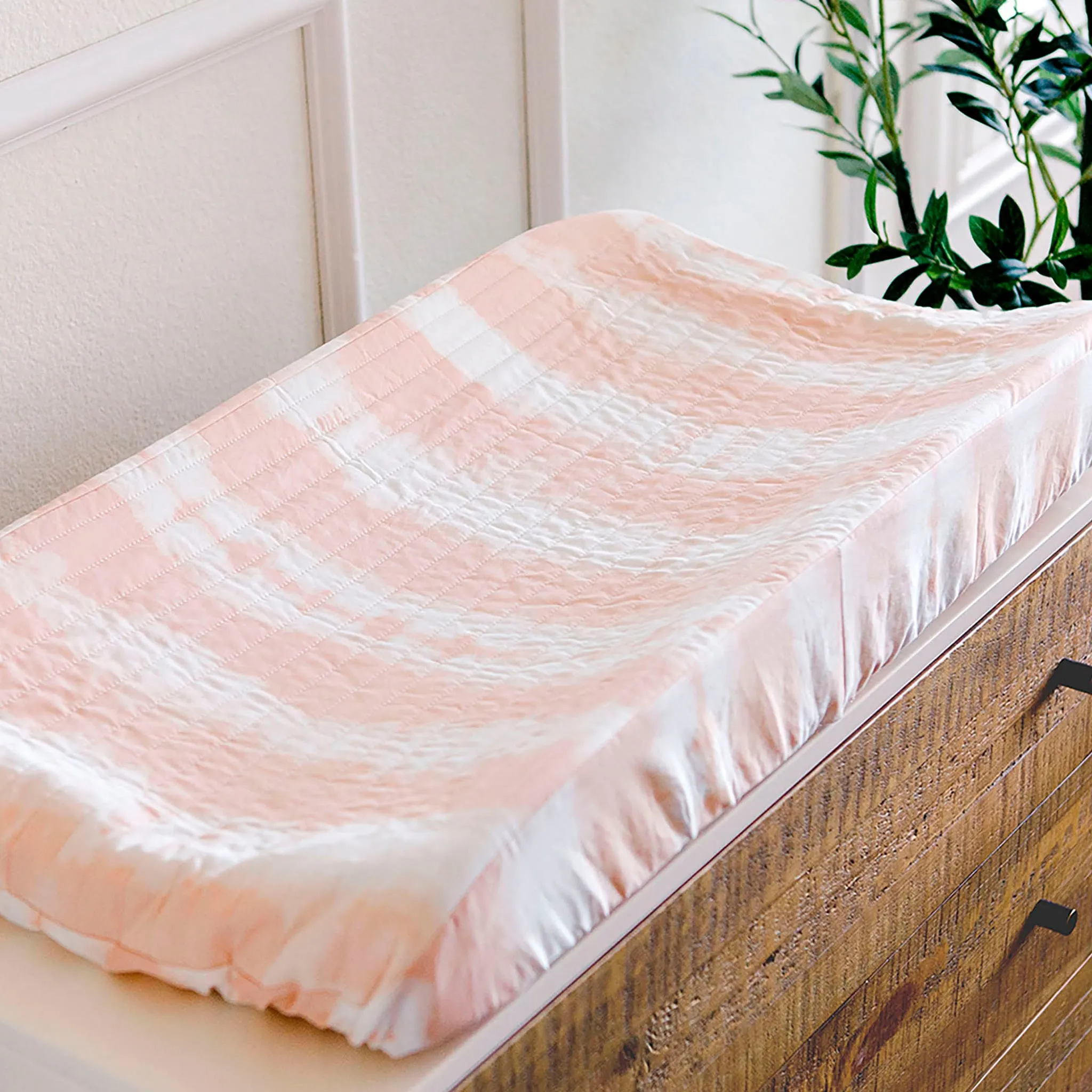 Crane Housse de Matelas à Langer Parker - Rose tie-dye