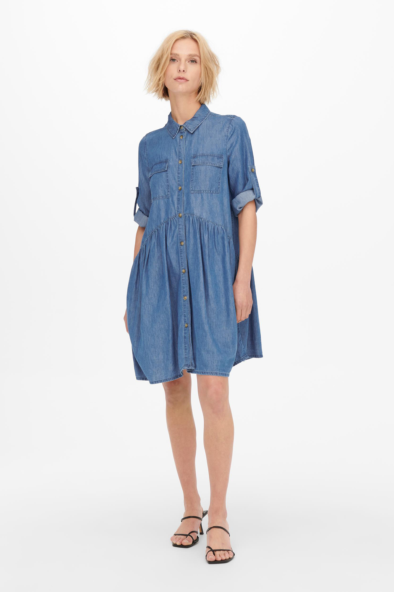 Vestido camisa de liocel