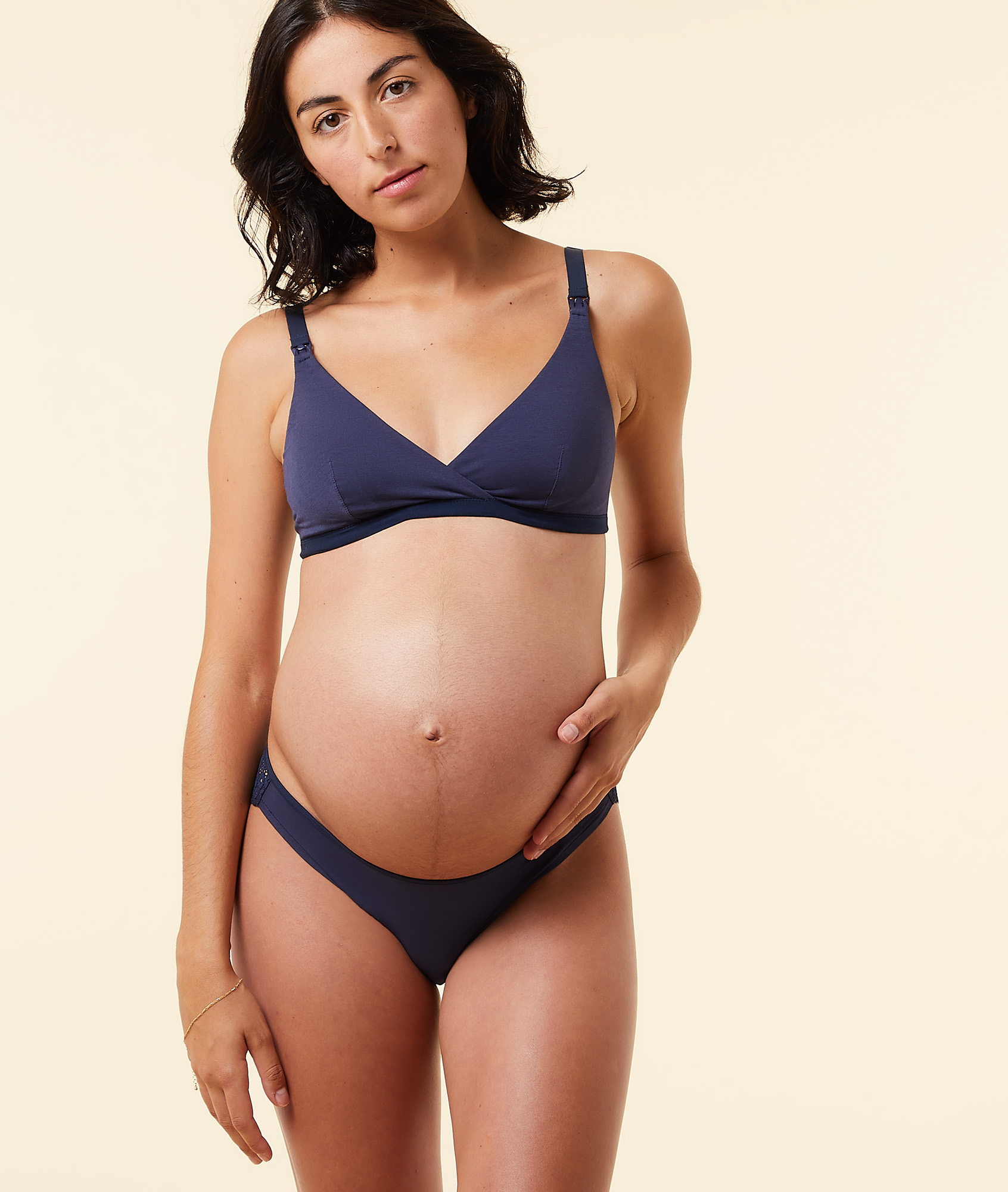 Culotte en coton biologique et dentelle