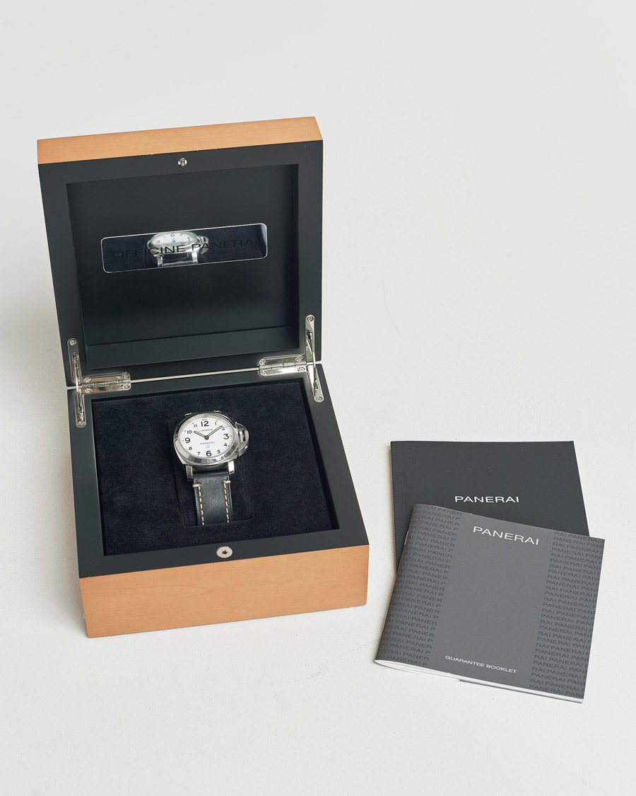 Panerai Pre-Owned Luminor Base Logo Silver