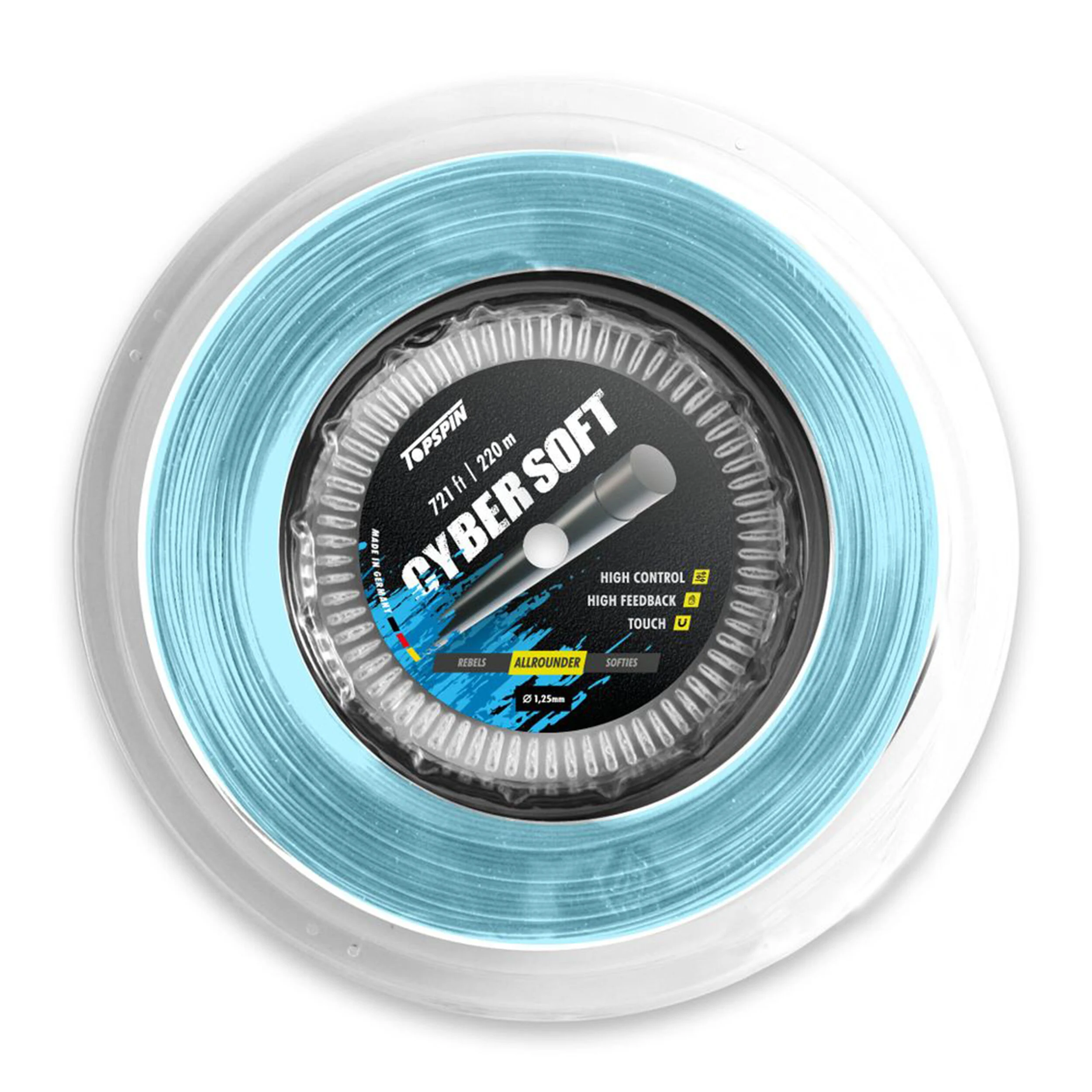 Topspin Cyber Soft Bobine Cordage 220m - Bleu Clair
