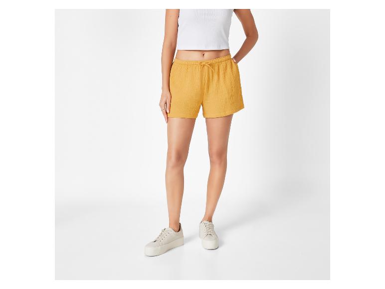 Korte mousseline dames broek