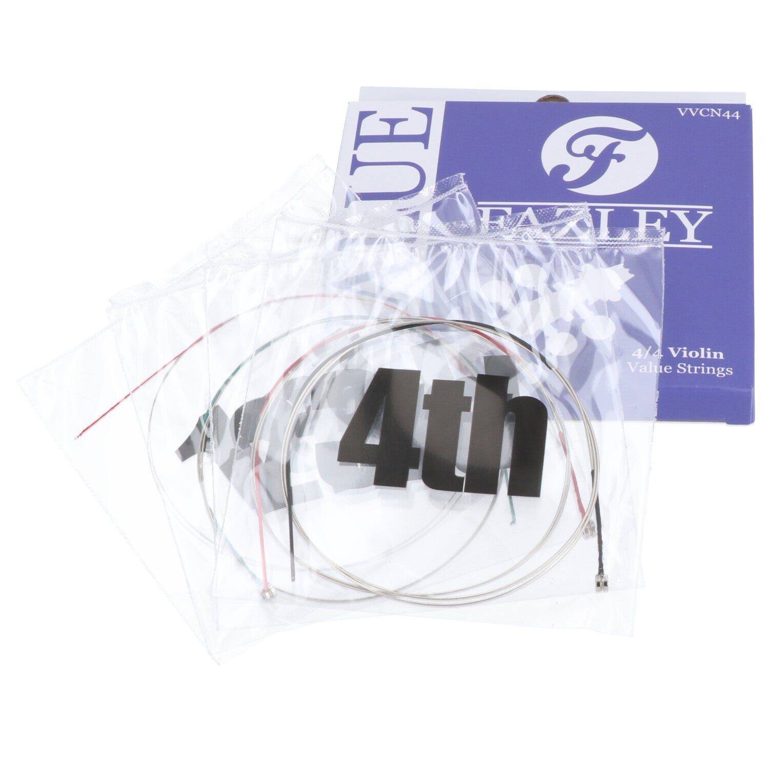 Fazley VVCN44 Value Violin Strings medium tension snarenset voor 4/4-formaat viool