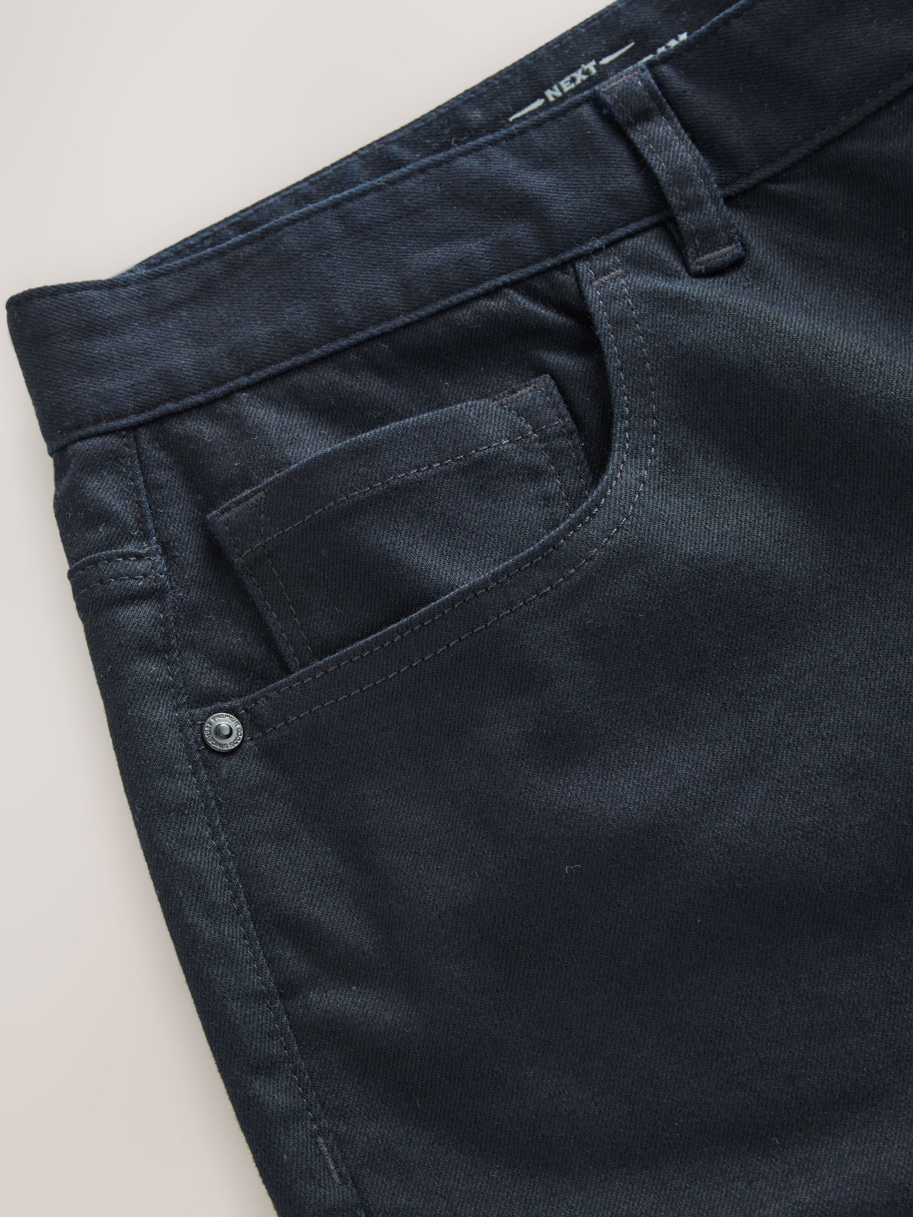 Marineblauw - Rechte, klassieke jeans met stretch
