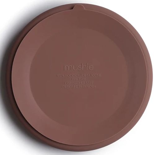 Mushie siliconen vakjesbord met zuignap - cloudy mauve