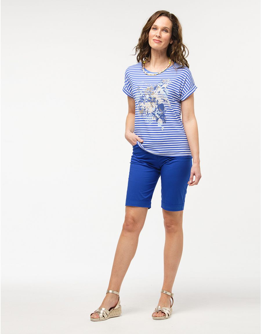 T-shirt rayé bleu