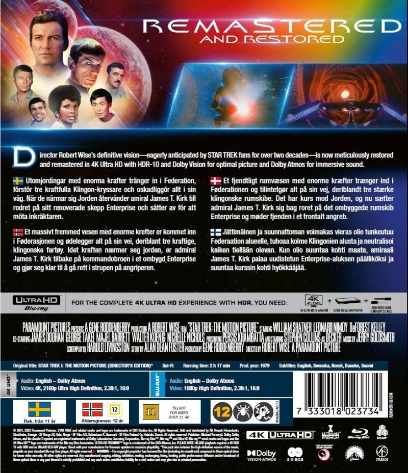 Star Trek: The Motion Picture - 4K Ultra HD Blu-Ray