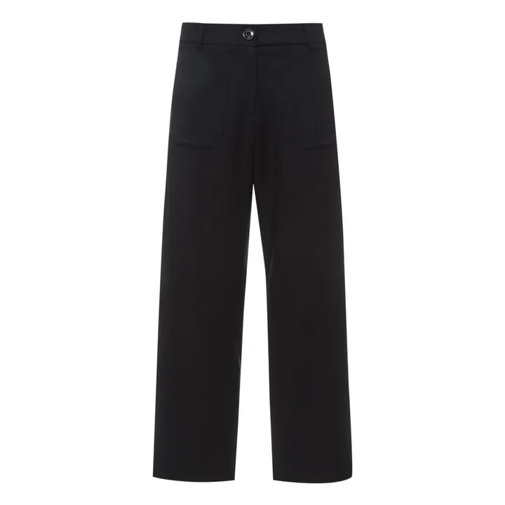 Sessùn Pantalon Hudkin Gabardine | Noir