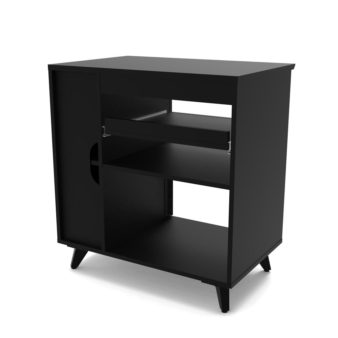 Glorious Modular Side Rack Black voor Sound Desk en Workbench