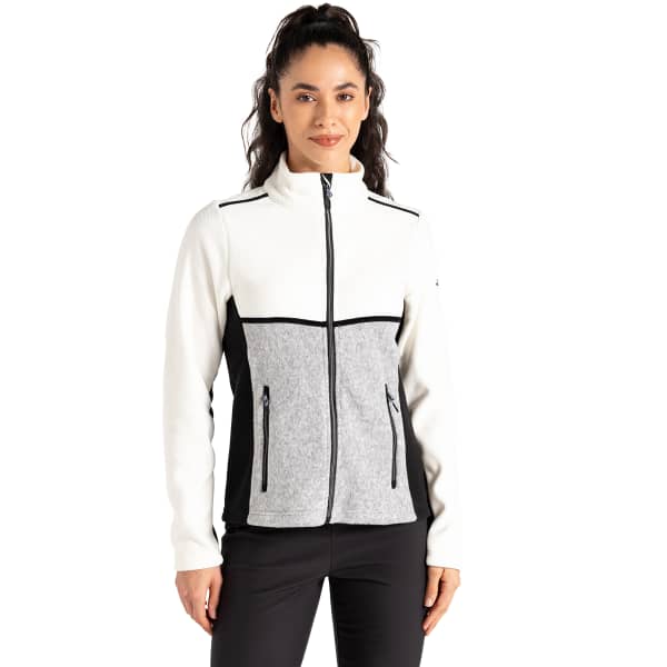 Veste polaire DARE 2B THRIVING SWEATER BLANC DE BLANC/BLACK