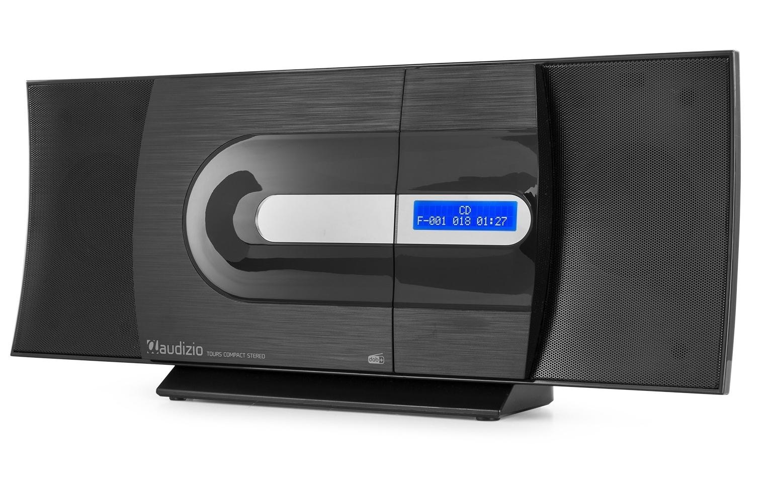 AUDIZIO CD-Radiorecorder »Tours Schwarz« ( 50 W)