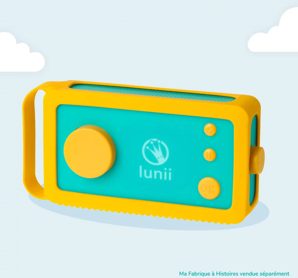 LUNII -  ODILE - COQUE DE PROTECTION SILICONE JAUNE POUR CONTEUSE MA FABRIQUE A HISTOIRES