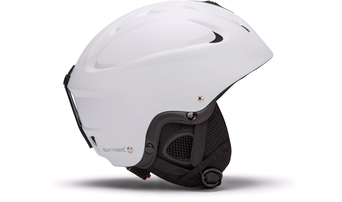 Skihjelm hvid medium (55-58 cm)