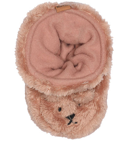 Melton Krabbelschuhe - Bear Flauschig - Burlwood
