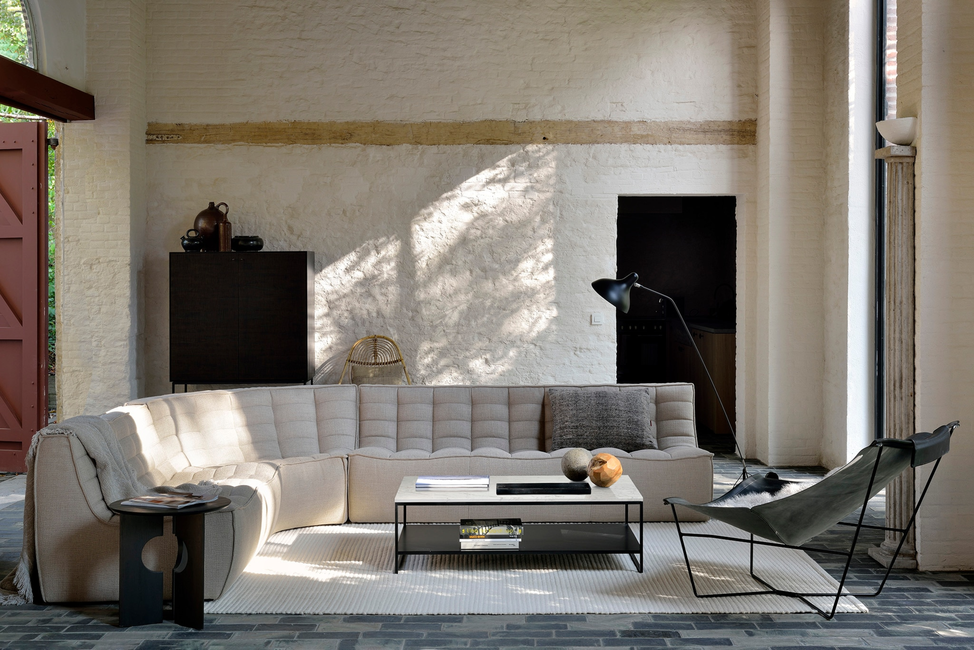 Sofa N701 90° vierkant hoekelement - beige