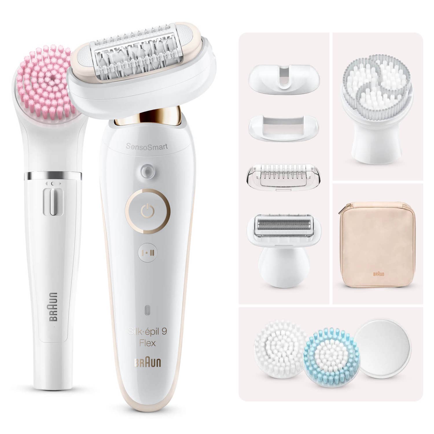 Braun Silk-épil 9 Flex 9100 Beauty-Set – Epilierer mit flexiblem Kopf